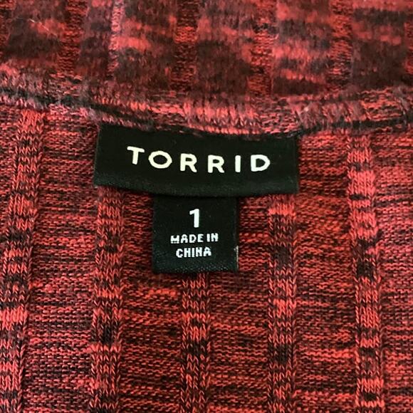 Torrid Midi Surplice Wrap Dress Women Size 1X -14/16 in Jester Red - Picture 7 of 9